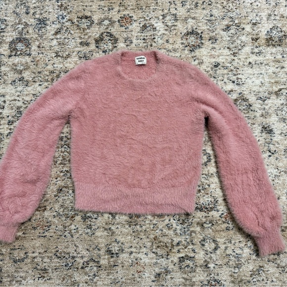 Sunday Best kitten sweater in pink - Picture 1 of 4